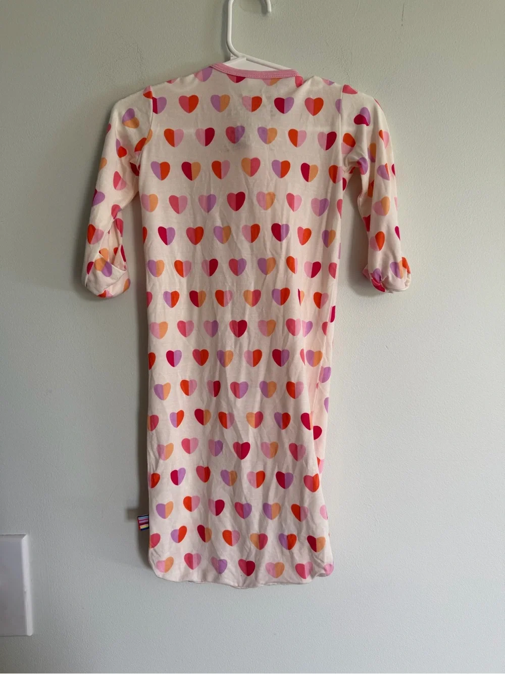 magnetic me Pink Heart Baby Sleep Gown - Cozy Modal Pajamas